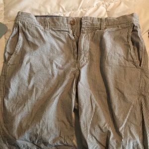 J. Crew gray seersucker shorts